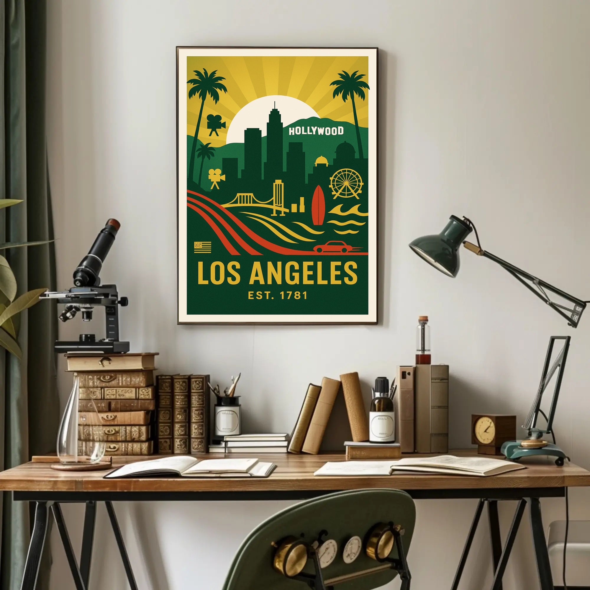 Los Angeles Highlights Poster PosterGoat
