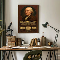 William Ellery Historical Figure Portrait Poster