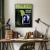 Magic and Mystery Gothic Castle Dragon Art Nouveau Poster