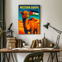 Western Sahara A Vibrant Tribute Poster