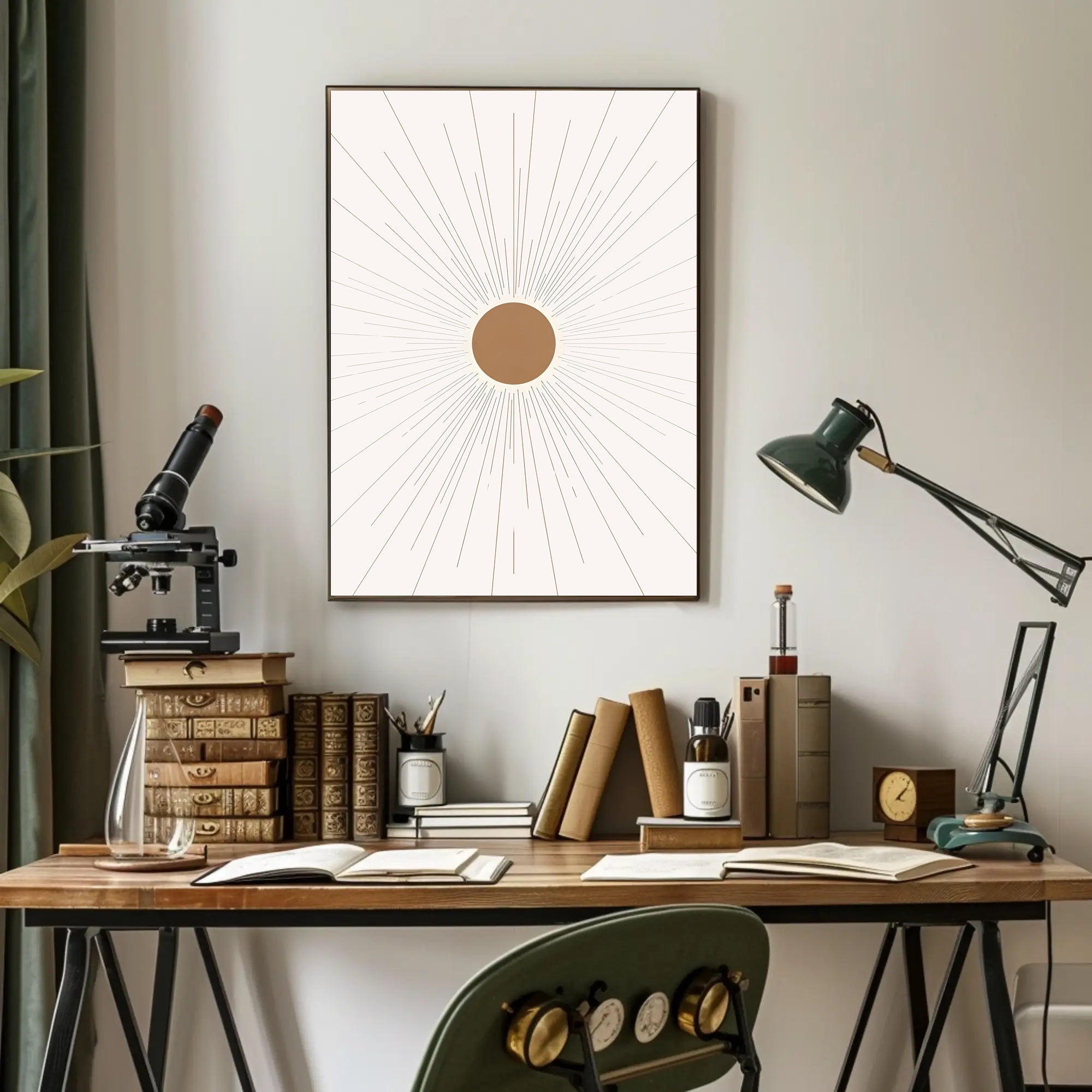 Radiant Sunburst Poster