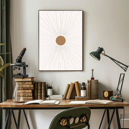 Radiant Sunburst Poster