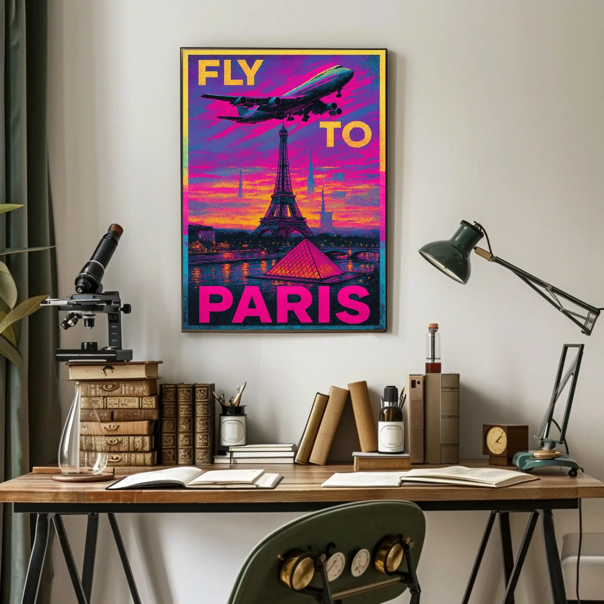 Fly To Paris Poster
