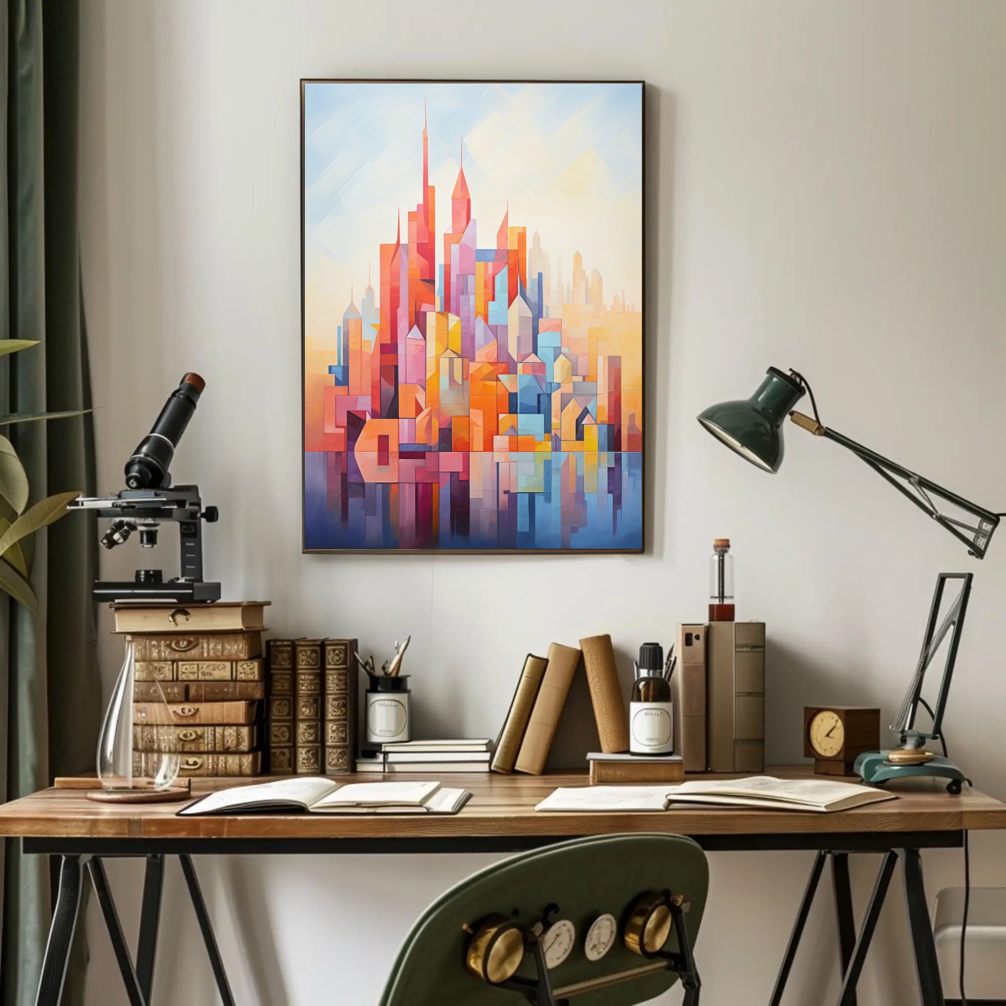 Abstract Cityscape Abstract Poster