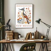 Greater Roadrunner New Mexico Art Poster Print