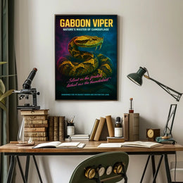 Gaboon Viper Natures Master of Camouflage Poster