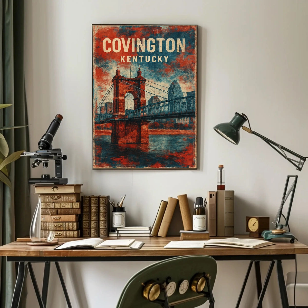 Covington, Kentucky Bridge Poster