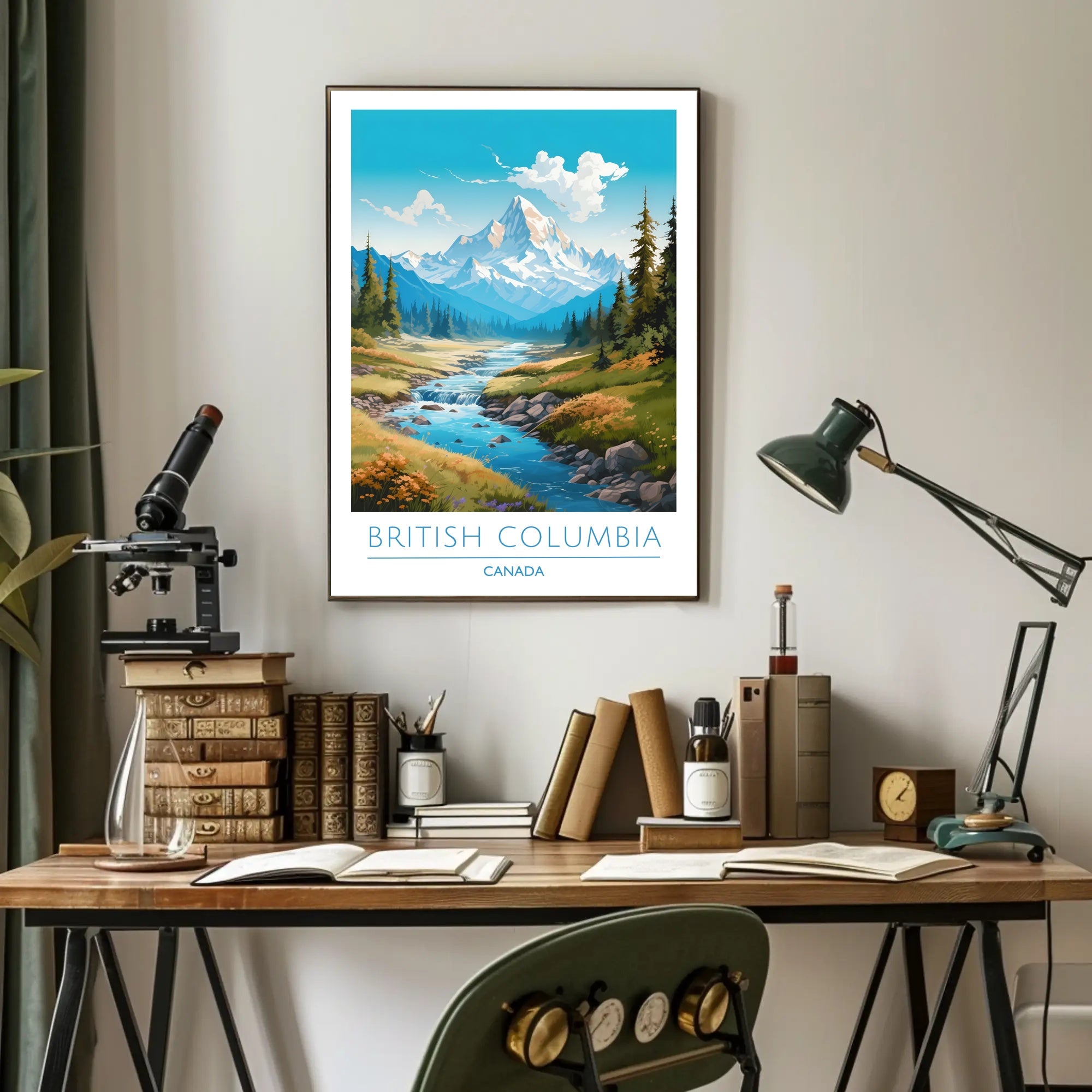 Serene Mountain Wilderness Travel Poster