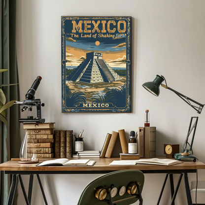 Mexico Chichen Itza Pyramid Heritage Poster Poster