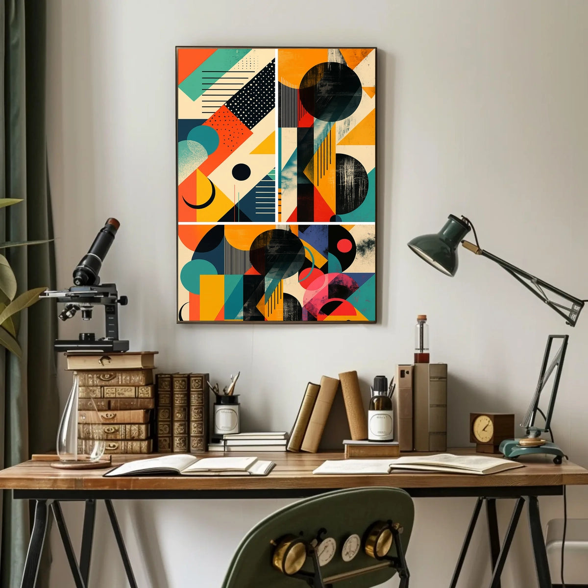 Geometric Abstraction Abstract Poster