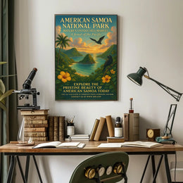 American Samoa National Park Nature Travel Poster