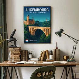 Luxembourg The Heart of Europe Poster PosterGoat
