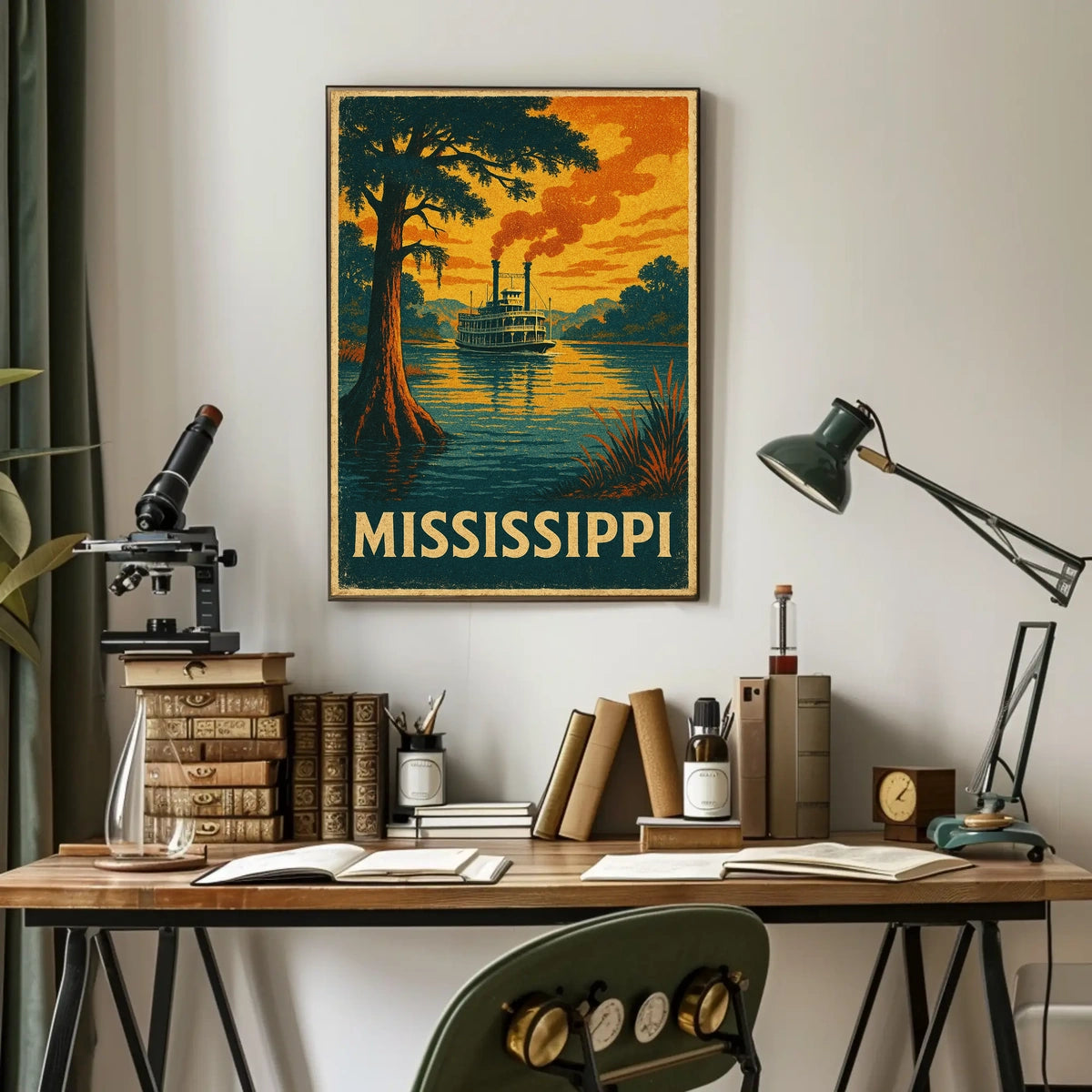 Mississippi Riverboat Poster