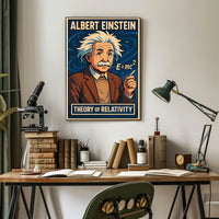 Albert Einstein Theory Of Relativity Poster