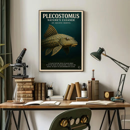 Plecostomus Nature's Cleaner Poster PosterGoat