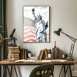 Statue of Liberty Patriotic Freedom Cultural or Heritage Poster