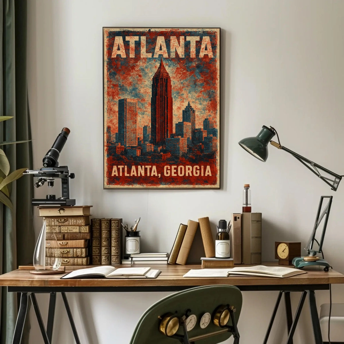 Atlanta Skyline Poster