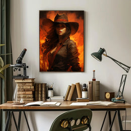 The Fiery Cowgirl Poster