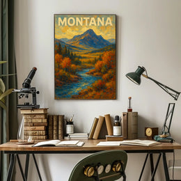 Montana Landscape Poster