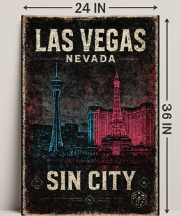 Las Vegas Sin City Poster PosterGoat