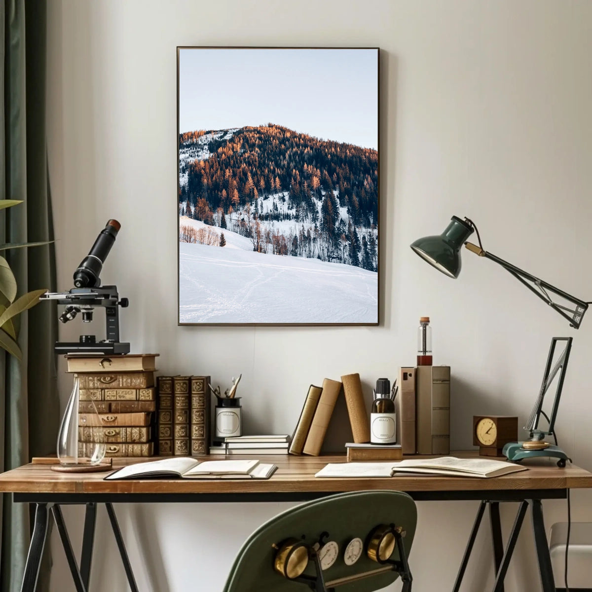 Winter Mountain Serenity Poster