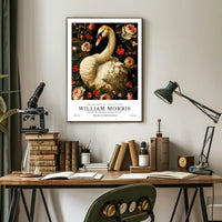 William Morris-Inspired Artistic Poster with Floral Elegance
