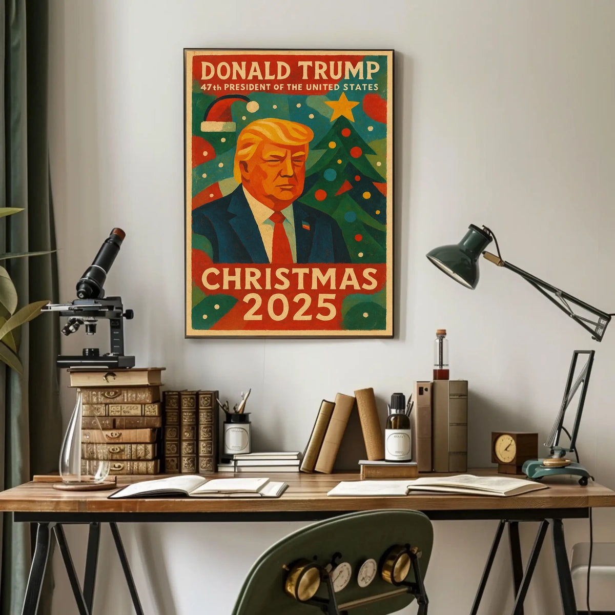 Donald Trump Christmas 2025 Political or Propaganda Poster