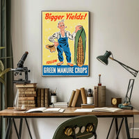Agriculture Innovation Vintage Art: Mid-Century Propaganda Poster PosterGoat