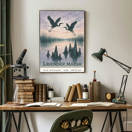 Lavender Marsh Poster