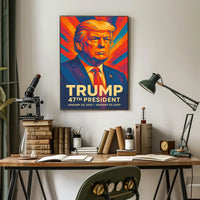 Trump 47th President Scenic Real World Landscape Art Style Decor Lovers Wanderlust Poster