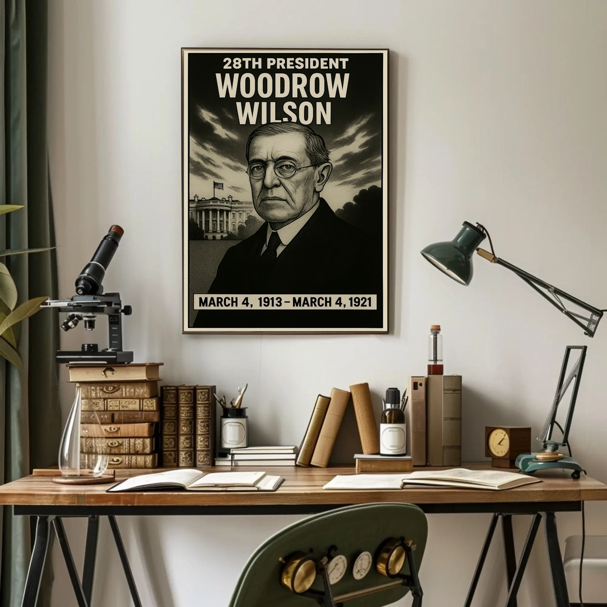 Woodrow Wilson 28Th President Poster