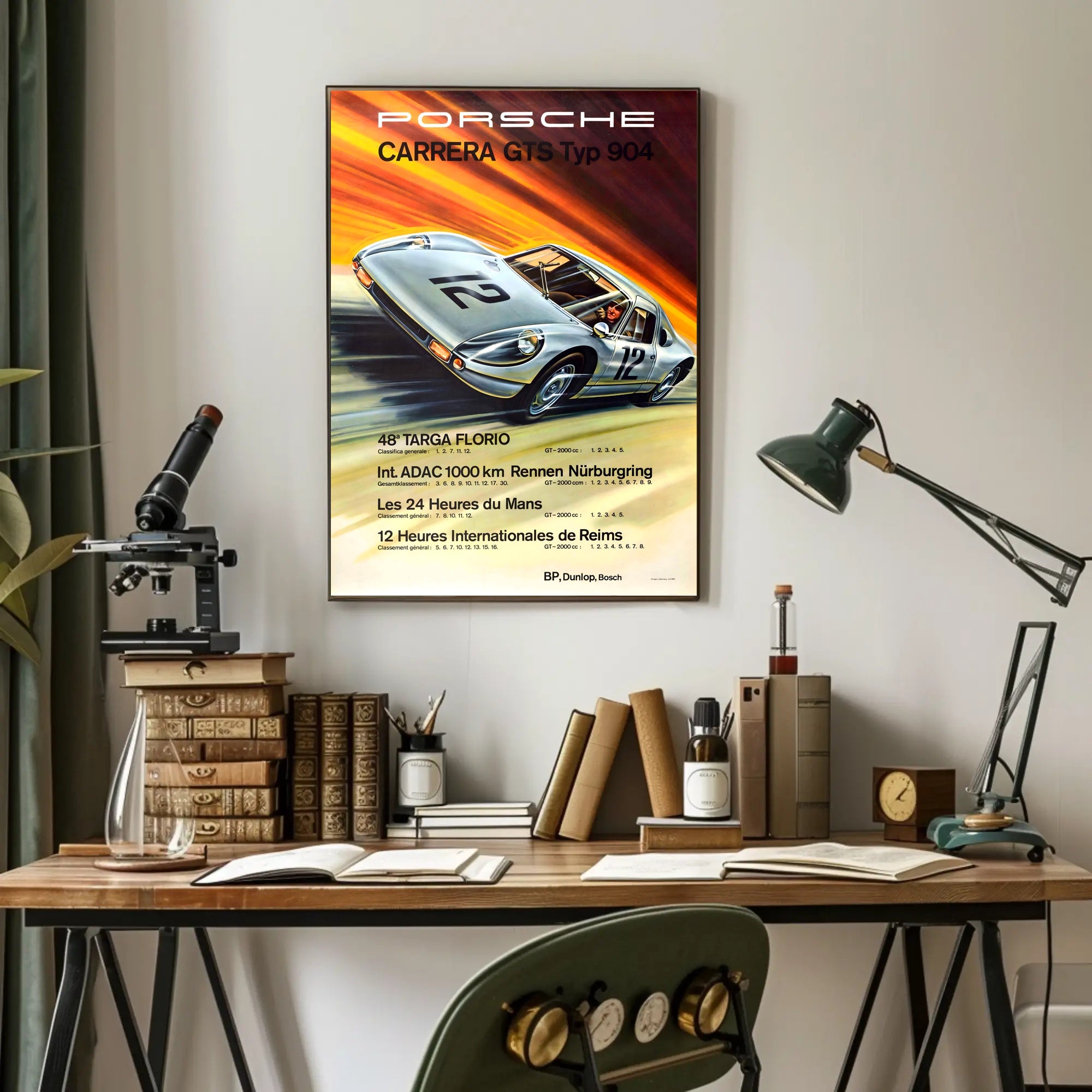 Porsche Carrera GTS Typ 904 Racing Achievements Poster