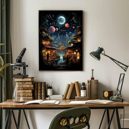 Cosmic Village Poster