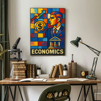 Economics in Vibrant Colors Poster