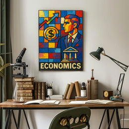 Economics in Vibrant Colors Poster