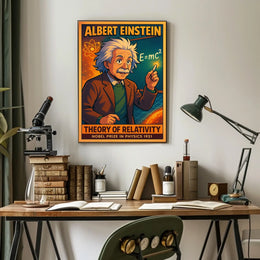 Albert Einstein Theory Of Relativity Poster