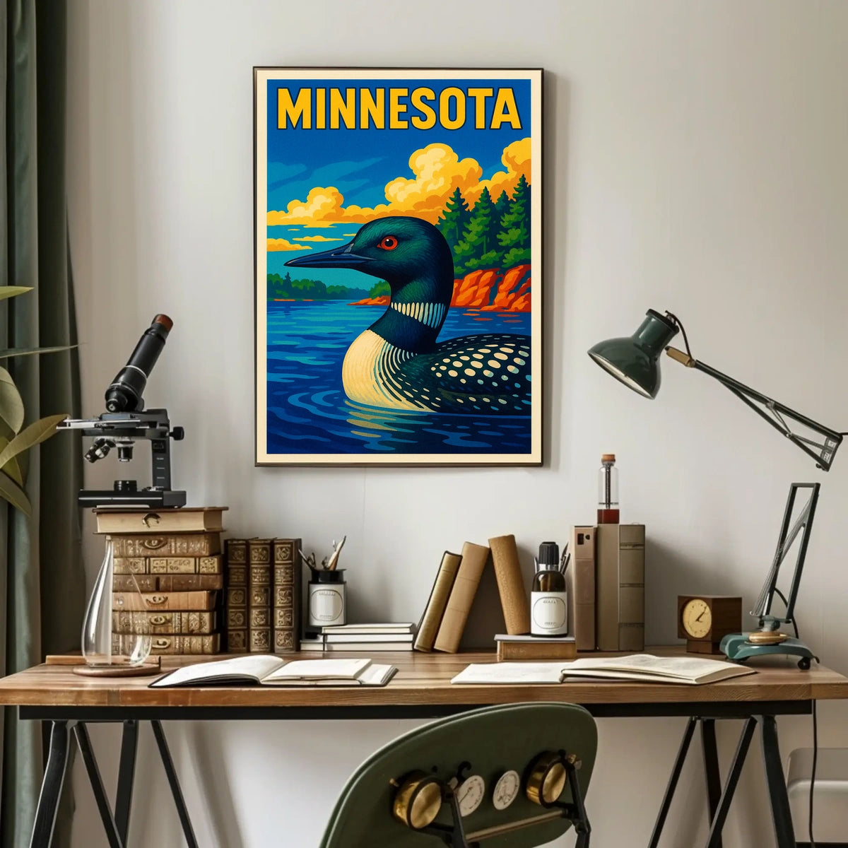 Minnesota Loon Poster