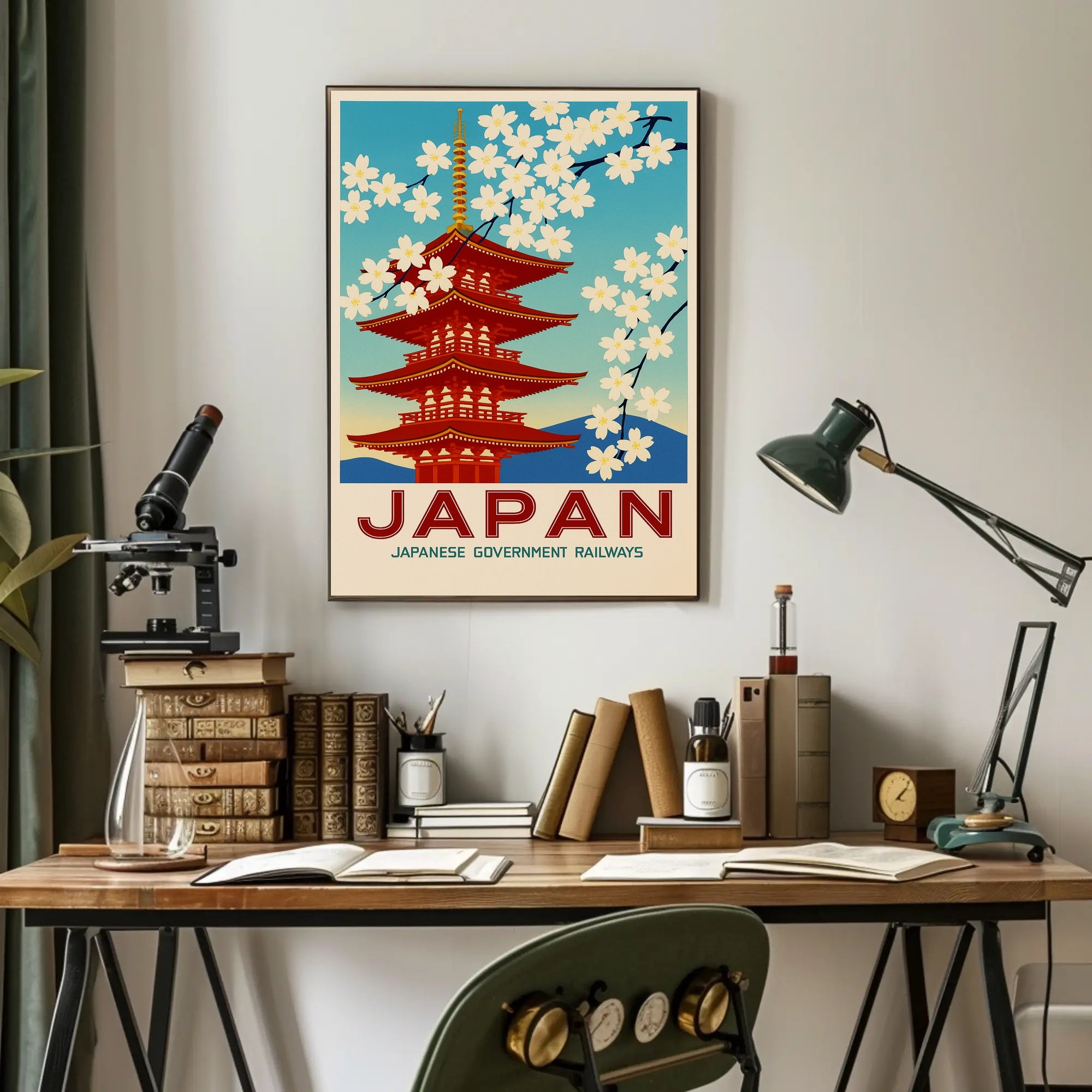 Japan Japanese Government Railways Poster PosterGoat