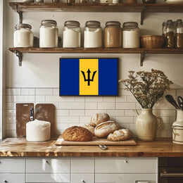 Barbados Flag Poster