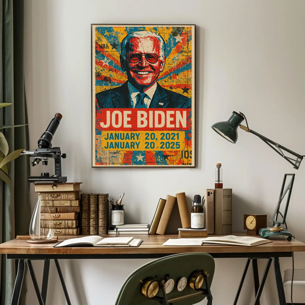 Joe Biden 46th President of the United States Street Art Mashup Poster