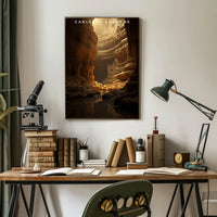Carlsbad Caverns Travel Poster Vintage Wall Art