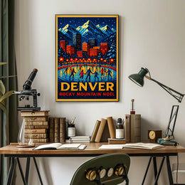 Denver Rocky Mountain Noël Poster