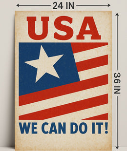 Patriotic Encouragement Poster PosterGoat