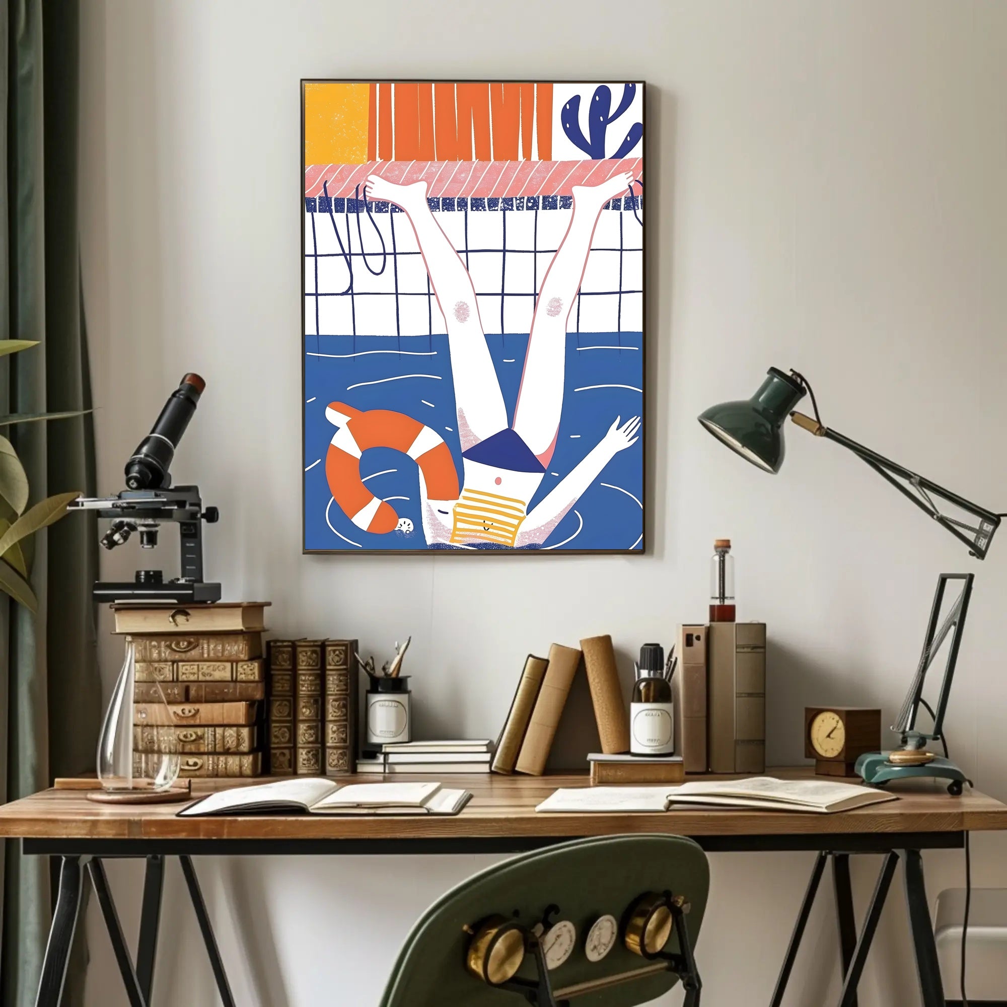 Summer Poolside Fun Poster