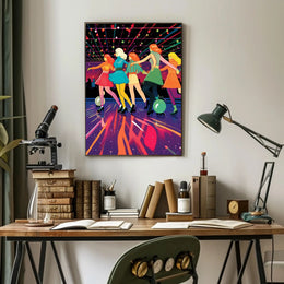 Retro Roller Disco Poster