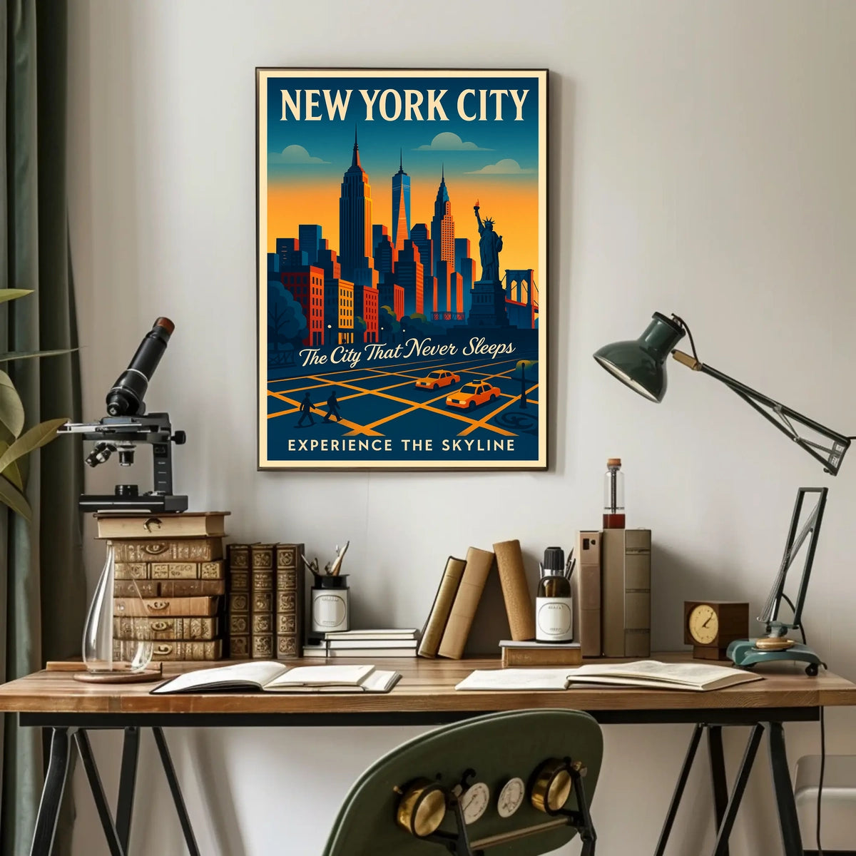New York City Skyline Poster Iconic Cityscape Art For Home