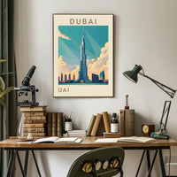 Iconic Skyline of Dubai Poster