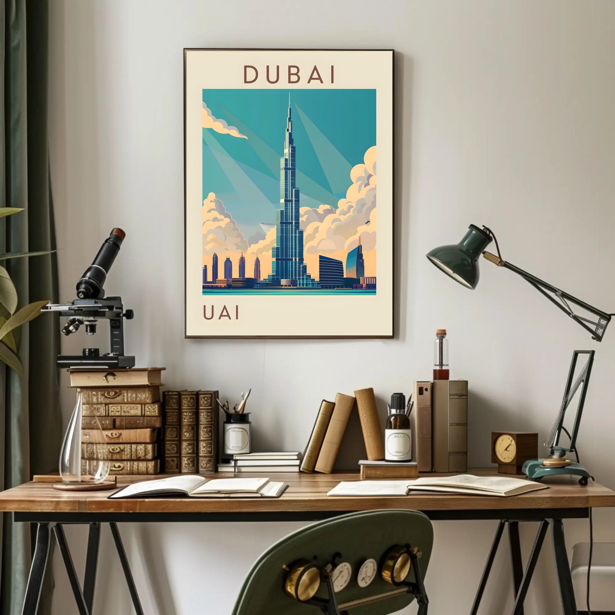 Iconic Skyline of Dubai Poster