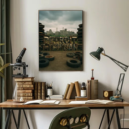 Detroit, Michigan Industrial Legacy Poster
