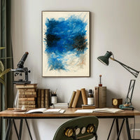 Abstract Blue Swirl Abstract Poster